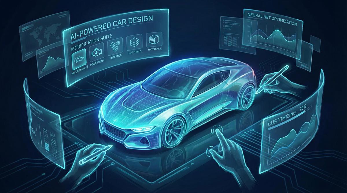 小马拉大车AI汽车改装视频设计